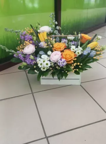 Композиция в деревянном ящике Флоренция