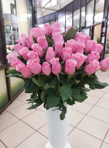Роза розовая 60см от интернет-магазина цветов в 