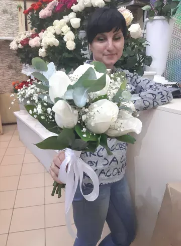 Свадебный букет Снежная королева