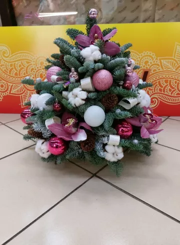 елочка розовая от интернет-магазина цветов в 