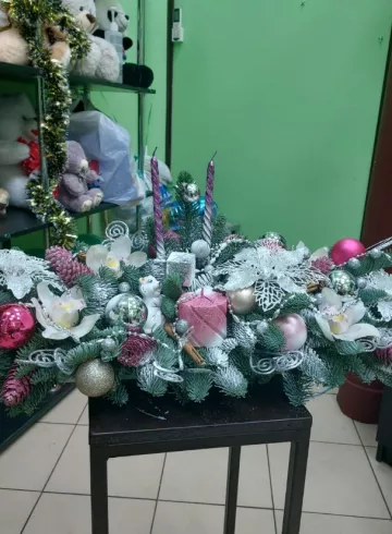 настольная композиция 120см от интернет-магазина цветов в 