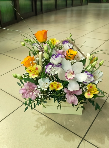 Композиция оранжевый мусс от интернет-магазина цветов в 