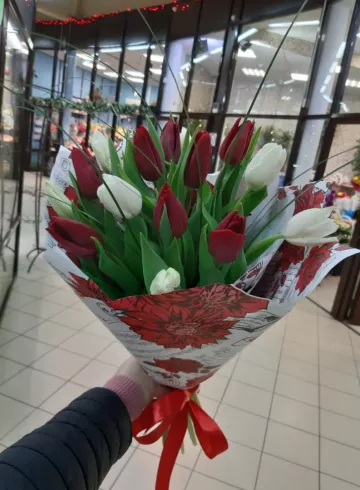 Букет «Тюльпан Красный» от интернет-магазина цветов в 