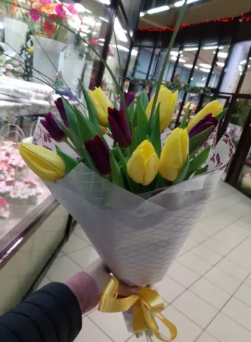 Букет «Тюльпан Желтый» от интернет-магазина цветов в 