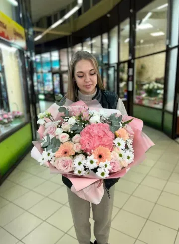 Букет Персиковое чудо