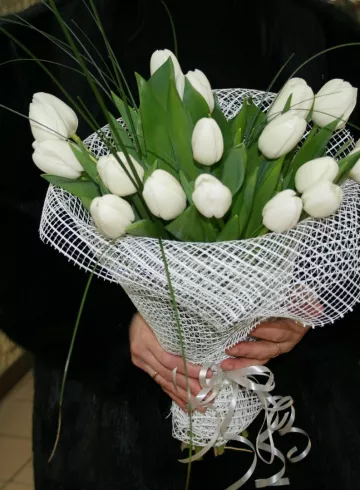Букет Белый тюльпан от интернет-магазина цветов в 
