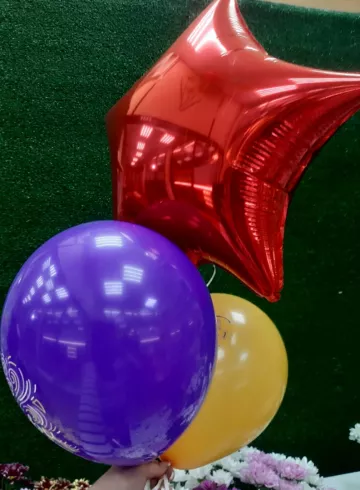 набор воздушных шаров от интернет-магазина цветов в 